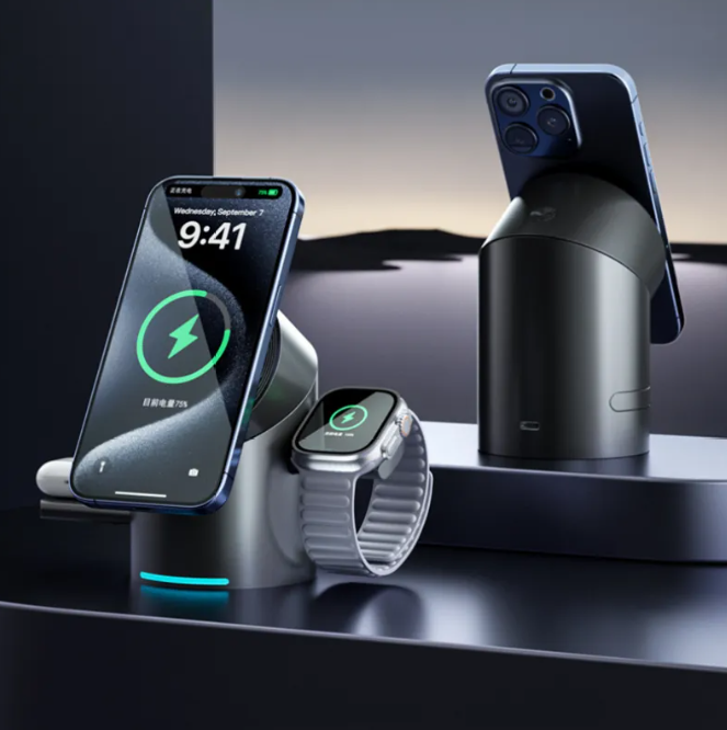 3-in-1 Magnetic Wireless Charging Stand